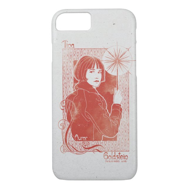 FUNDA DE Case-Mate PARA iPhone ILUSTRACION PORPENTINA GOLDSTEIN™ (Reverso)