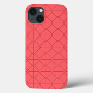 Funda Para iPhone 13 Ilustracion rojo pastel, fresco, moderno y decorat