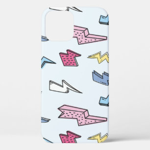 Funda Para iPhone 12 Ilustracion sin foco de truenos vintage