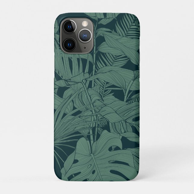Funda De Case-Mate Para iPhone Ilustracion tropical exótico. (Reverso)