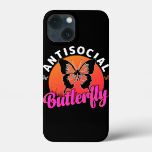 Funda Para iPhone 13 Mini ilustracion vectorial de diseño antisocial de mari