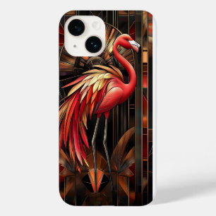 Funda Para iPhone 14 De Case-Mate Ilustracion vibrante Art Deco Flamingo