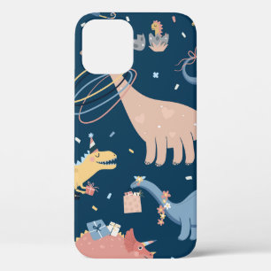 Funda Para iPhone 12 Ilustracion vintage con la fiesta de cumpleaños de