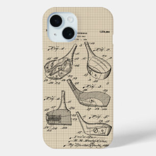 Funda Para iPhone 15 Ilustracion Vintage Golf Club