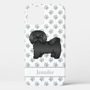 Funda Para iPhone 12 Ilustración y nombre de perro de dibujos animados 