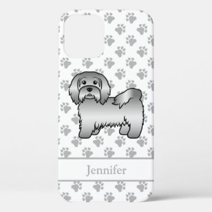 Funda Para iPhone 12 Ilustración y nombre de perro de dibujos animados