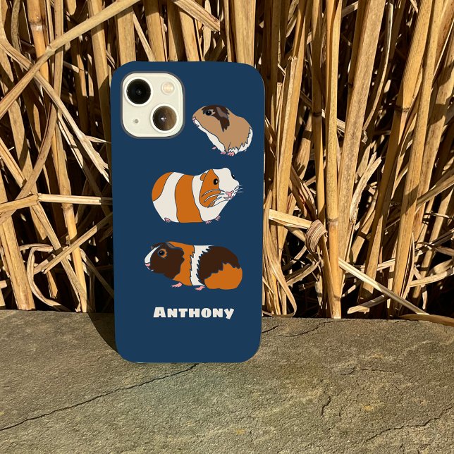 Funda De Case-Mate Para iPhone Ilustraciones de cerdos de Guinea Cute personaliza (Subido por el creador)