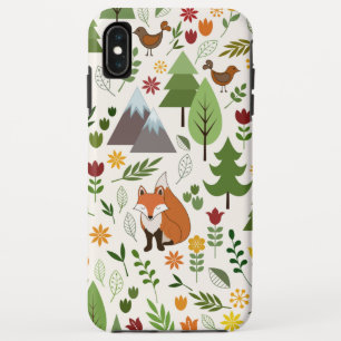 Funda Para iPhone XS Max Ilustraciones de estilo escandinavo en el patrón C