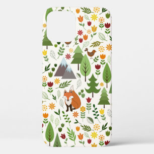 Funda Para iPhone 12 Pro Ilustraciones de estilo escandinavo sobre el patró