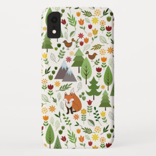 Funda Para iPhone XR Ilustraciones de estilo escandinavo sobre el patró