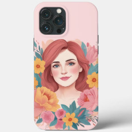 Funda Para iPhone 13 Pro Max Ilustrador de Día de la Madre