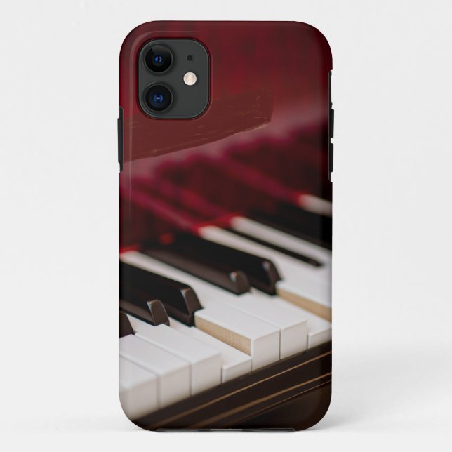 Funda De Case-Mate Para iPhone Ilustrante arte de piano (Reverso)