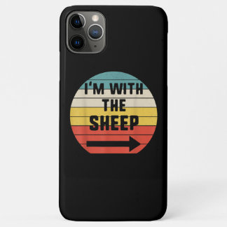 Funda Para iPhone 11 Pro Max Im Con Oveja | Regalo de pareja de partidos de Hal