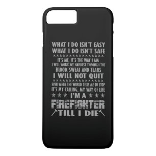 Funda Para iPhone 8 Plus/7 Plus Im un bombero hasta mí muero