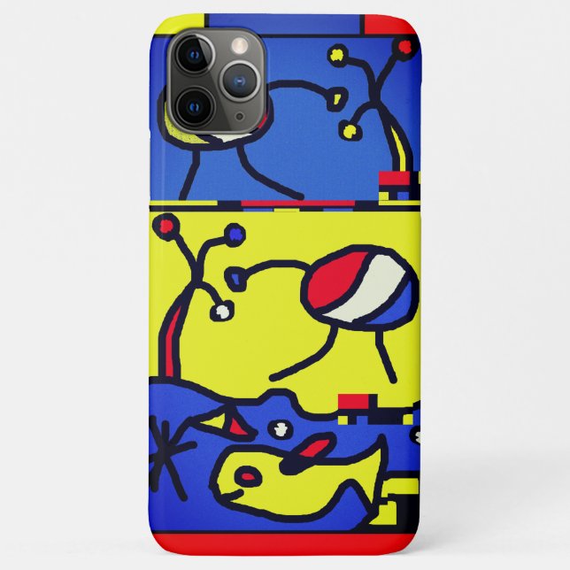 Funda De Case-Mate Para iPhone Imagen con arte moderno de pescado (Reverso)