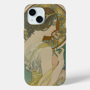 Funda Para iPhone 15 Imagen de Alphonse Mucha (1899)