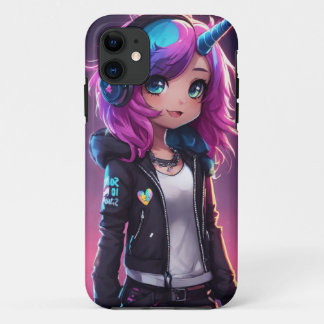 Funda Para iPhone 11 Imagen de Emo Rock: Expresión Artística Expresiva