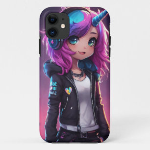Funda Para iPhone 11 Imagen de Emo Rock: Expresión Artística Expresiva