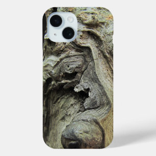 Funda Para iPhone 15 Imagen de escultura de madera con problemas - estu