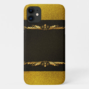 Funda Para iPhone 11 Imagen de fondo Marco dorado