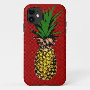 Funda Para iPhone 11 Imagen de Pineapple Newsprint