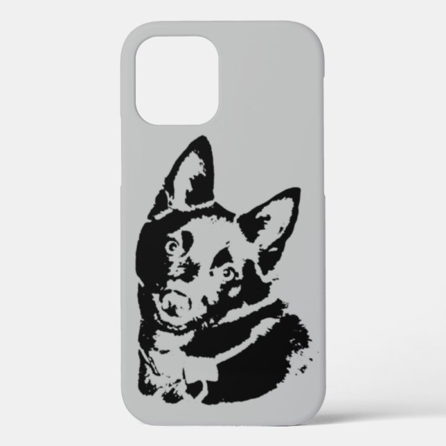 Funda De Case-Mate Para iPhone Imagen de Schipperke (Reverso )