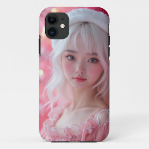 Funda Para iPhone 11 Imagen de una mujer navidad en Corea del Sur.