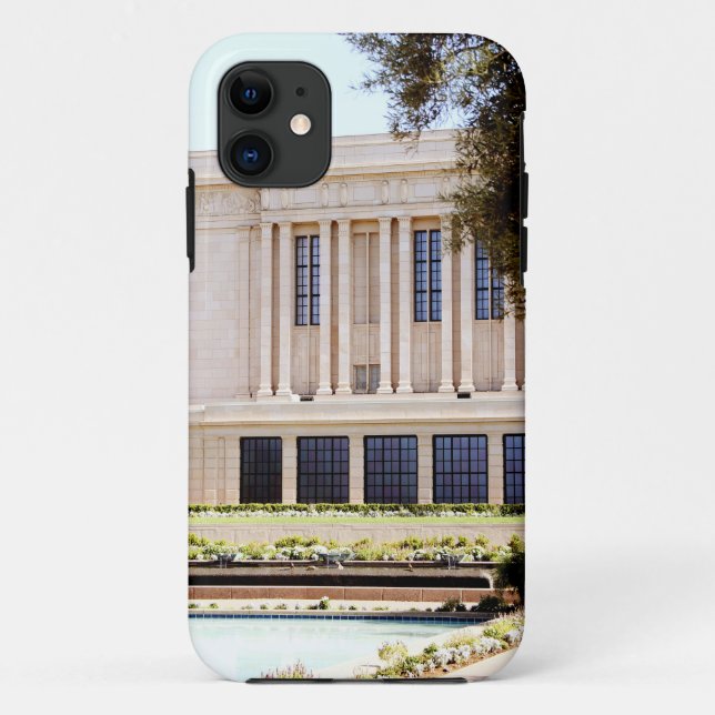 Funda De Case-Mate Para iPhone imagen del templo mormón lds mesa arizona (Reverso)