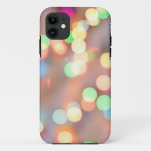 Funda Para iPhone 11 Imagen desenfocada de luz de Navidad iluminada