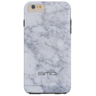 Funda Resistente Para iPhone 6 Plus Imagen moderna de piedra de mármol blanco