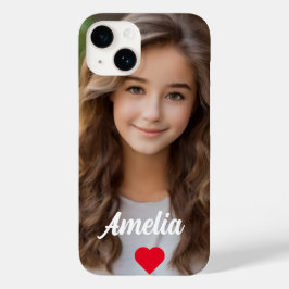 Funda Para iPhone 14 De Case-Mate Imagen personalizada guión moderno Nombre amor