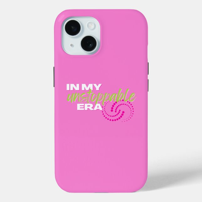 Funda De Case-Mate Para iPhone Imparable, en mi era imparable, Preppy, Rosa (Reverso )