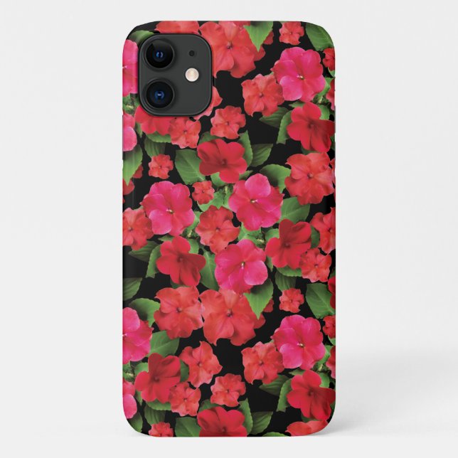 Funda De Case-Mate Para iPhone Impatiens Flowers (Reverso)