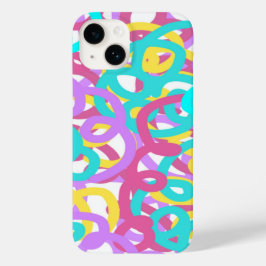 Funda Para iPhone 14 De Case-Mate Impresión abstracta de las espirales de Pastel