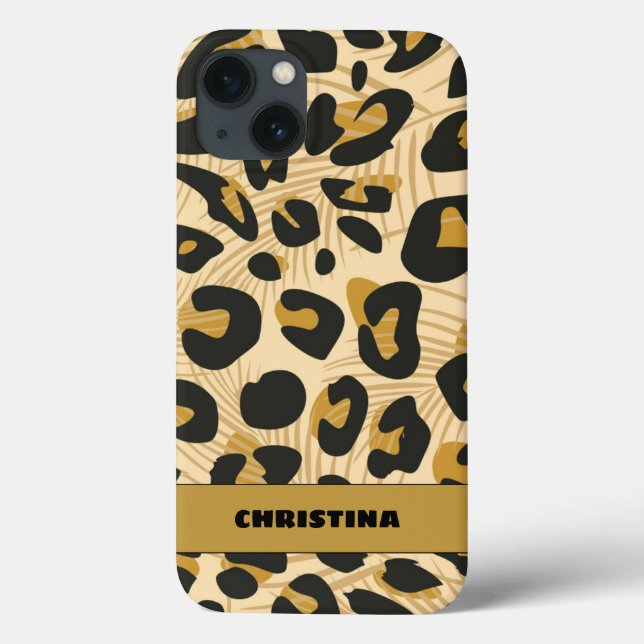 Funda De Case-Mate Para iPhone Impresión animal jaguar (Reverso)