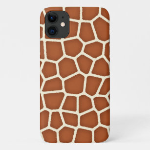 Funda Para iPhone 11 Impresión animal, jirafa en tonos marrones de cobr