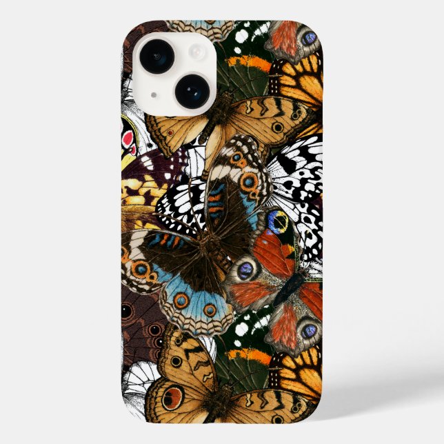 Funda De Case-Mate Para iPhone Impresión animal. Las alas de mariposa. (Reverso )