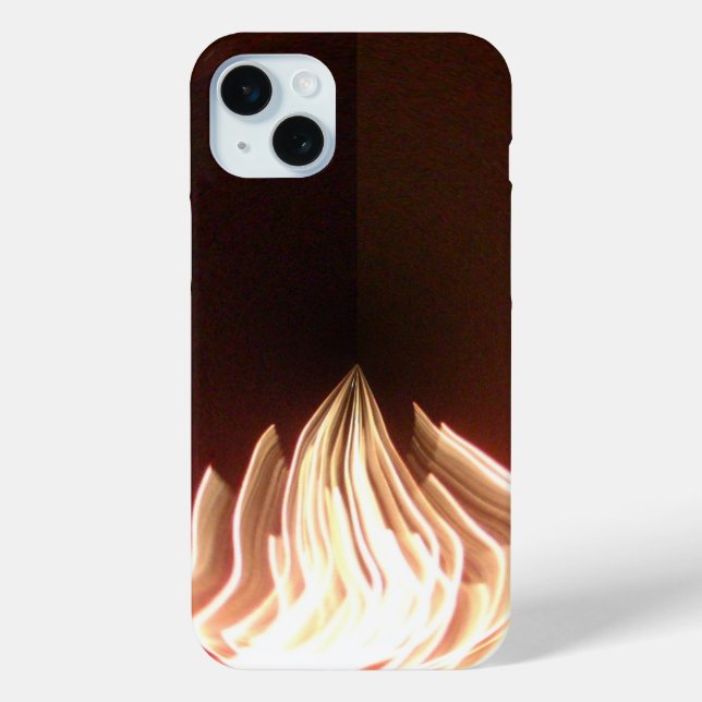 Funda De Case-Mate Para iPhone Impresión artística de "Hermosa llama abstracta" (Reverso )