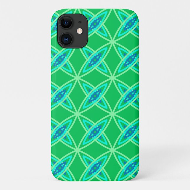 Funda De Case-Mate Para iPhone Impresión atómica moderna de mediados de siglo - V (Reverso)