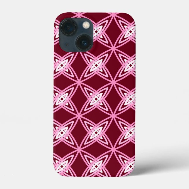Funda De Case-Mate Para iPhone Impresión atómica moderna de mediados de siglo - V (Reverso )