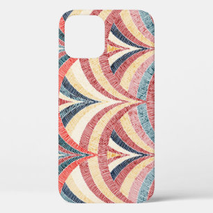 Funda Para iPhone 12 Impresión bohemia bordada sin costura.