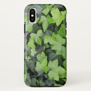 Funda Para iPhone XS Impresión botánica de marfil verde