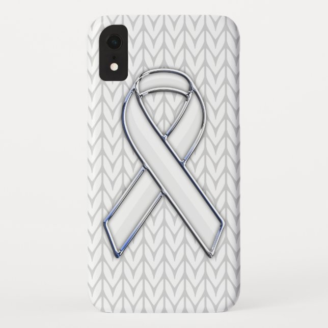 Funda De Case-Mate Para iPhone Impresión cromada sobre la cinta blanca (Reverso)