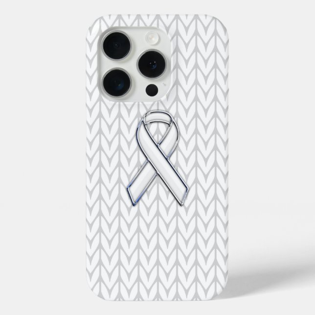 Funda De Case-Mate Para iPhone Impresión cromada sobre la cinta blanca (Reverso )