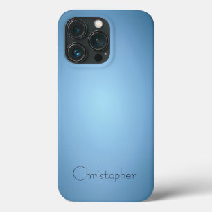 Funda Para iPhone 13 Pro Impresión de acero inoxidable azul titanio
