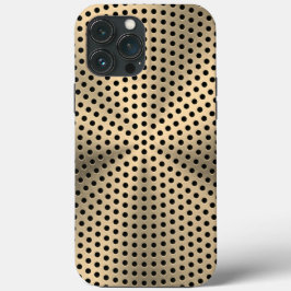 Funda Para iPhone 13 Pro Max Impresión de acero inoxidable de bronce platino