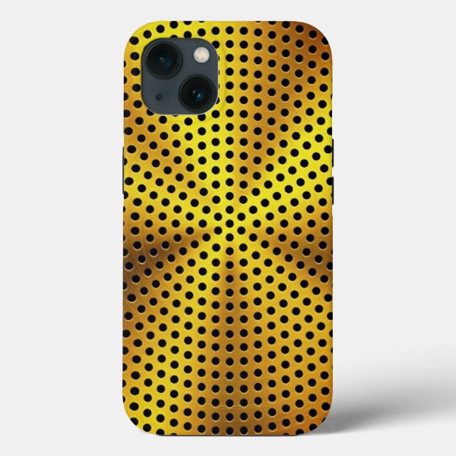 Funda De Case-Mate Para iPhone Impresión de acero inoxidable de oro platino (Reverso )