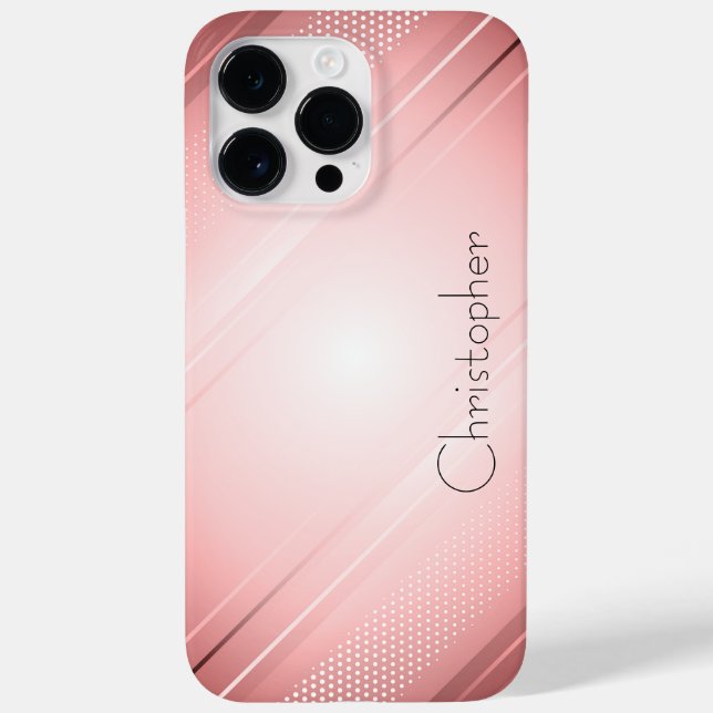 Funda De Case-Mate Para iPhone Impresión de acero inoxidable en bronce de titanio (Reverso)