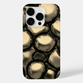 Funda Para iPhone 14 Pro De Case-Mate Impresión de acero inoxidable en oro de titanio