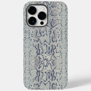 Funda Para iPhone 14 Pro Max De Case-Mate Impresión de animales de piel de serpiente gris y